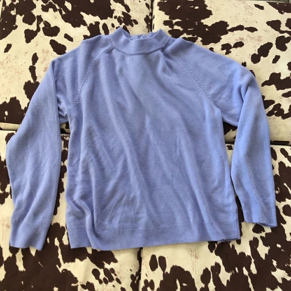 White Stag Blue Acrylic Sweater